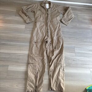 Propper Coveralls Flyers Mens 42 Long CWU-27/P Air Force Tan Flight Suit‎ NWOT